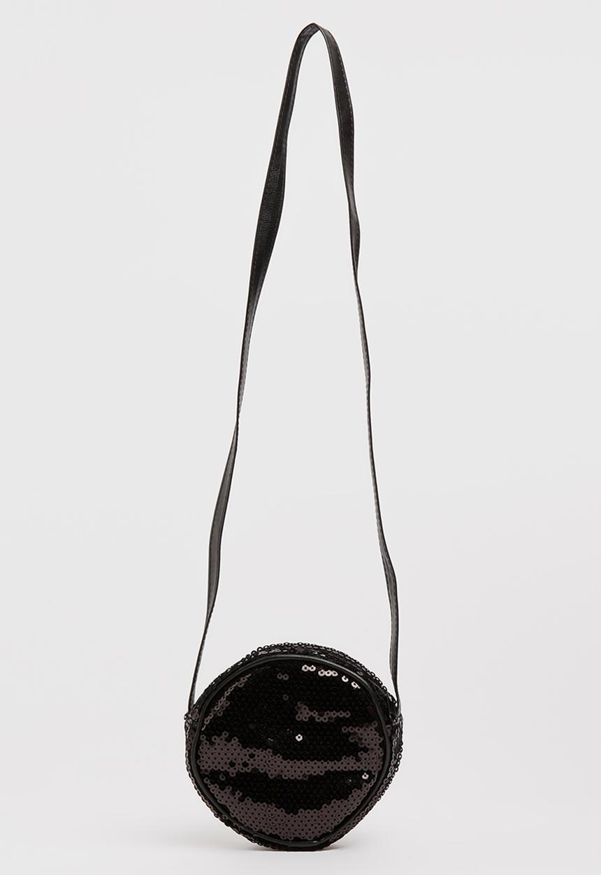 Name It - Girls Round Sequins Bag Black