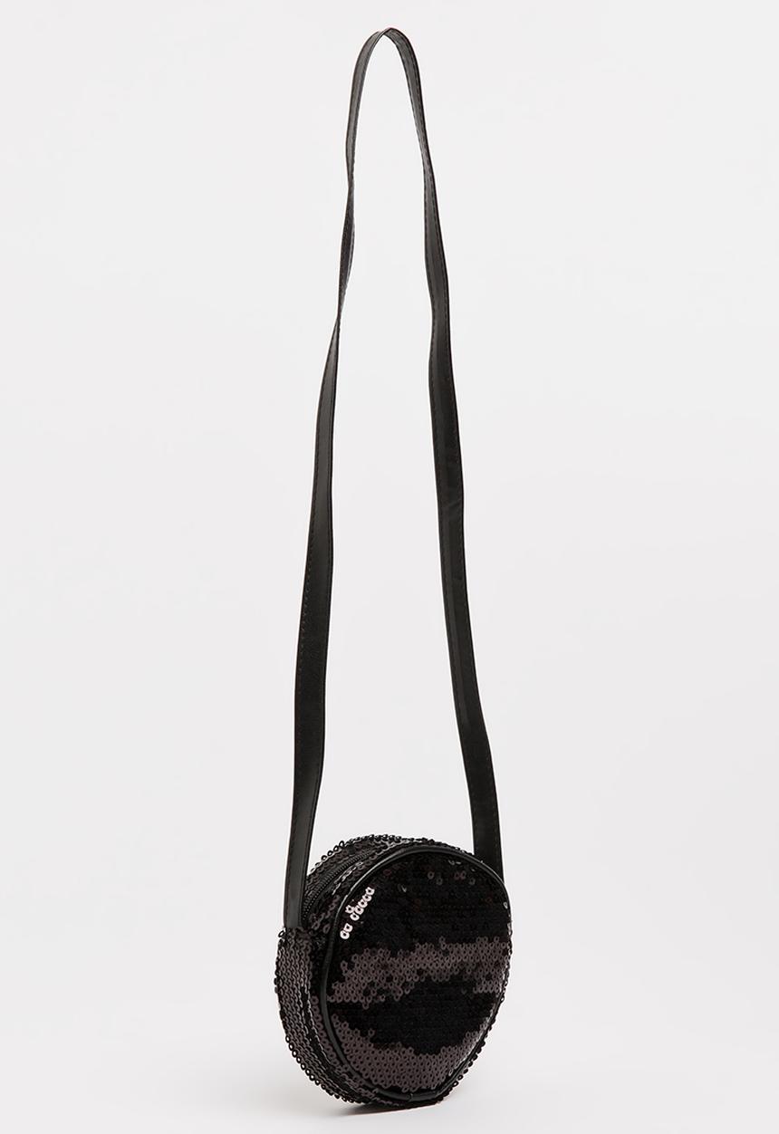 Name It - Girls Round Sequins Bag Black