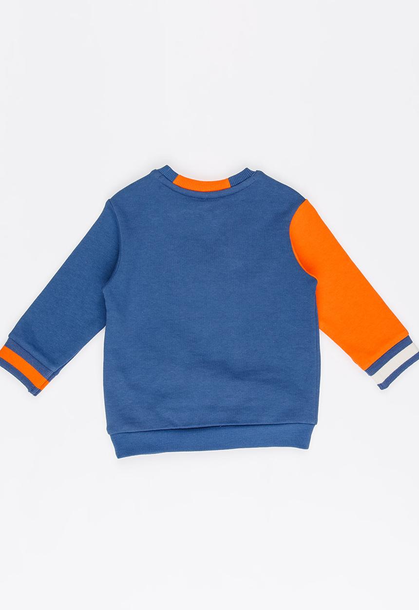 Soobe - Boys Printed Sweater Dark Blue