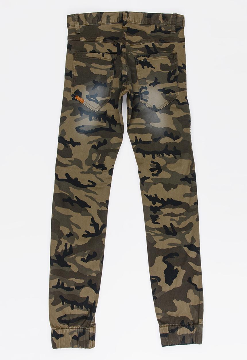 Name It - Boys Slim Fit Pants Khaki Green