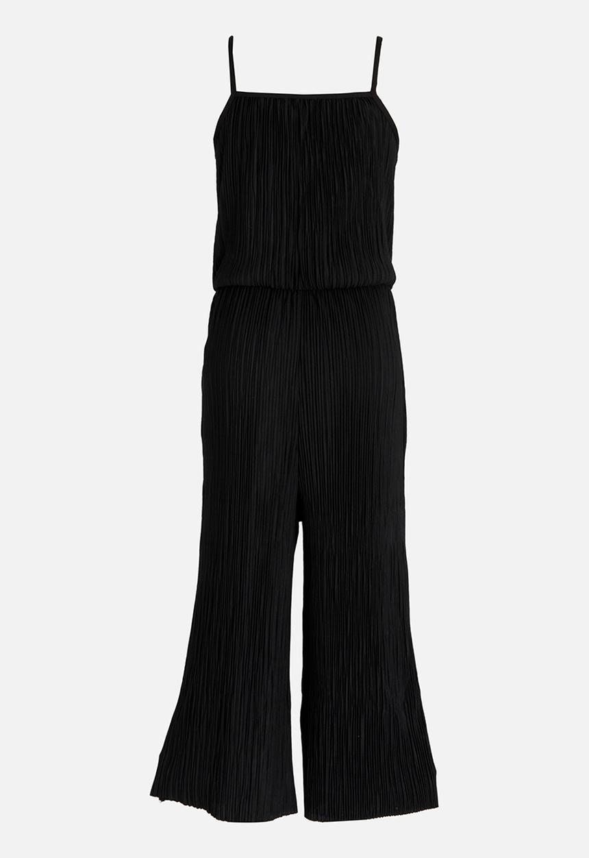 Name It - Girls Plisse Playsuit Black