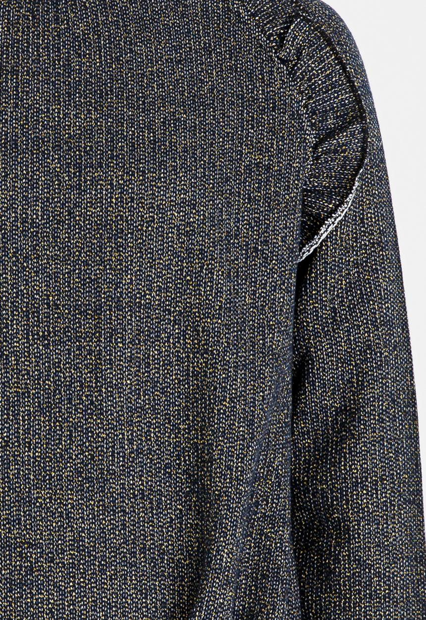 Name It - Frilled Sweater Dark Blue