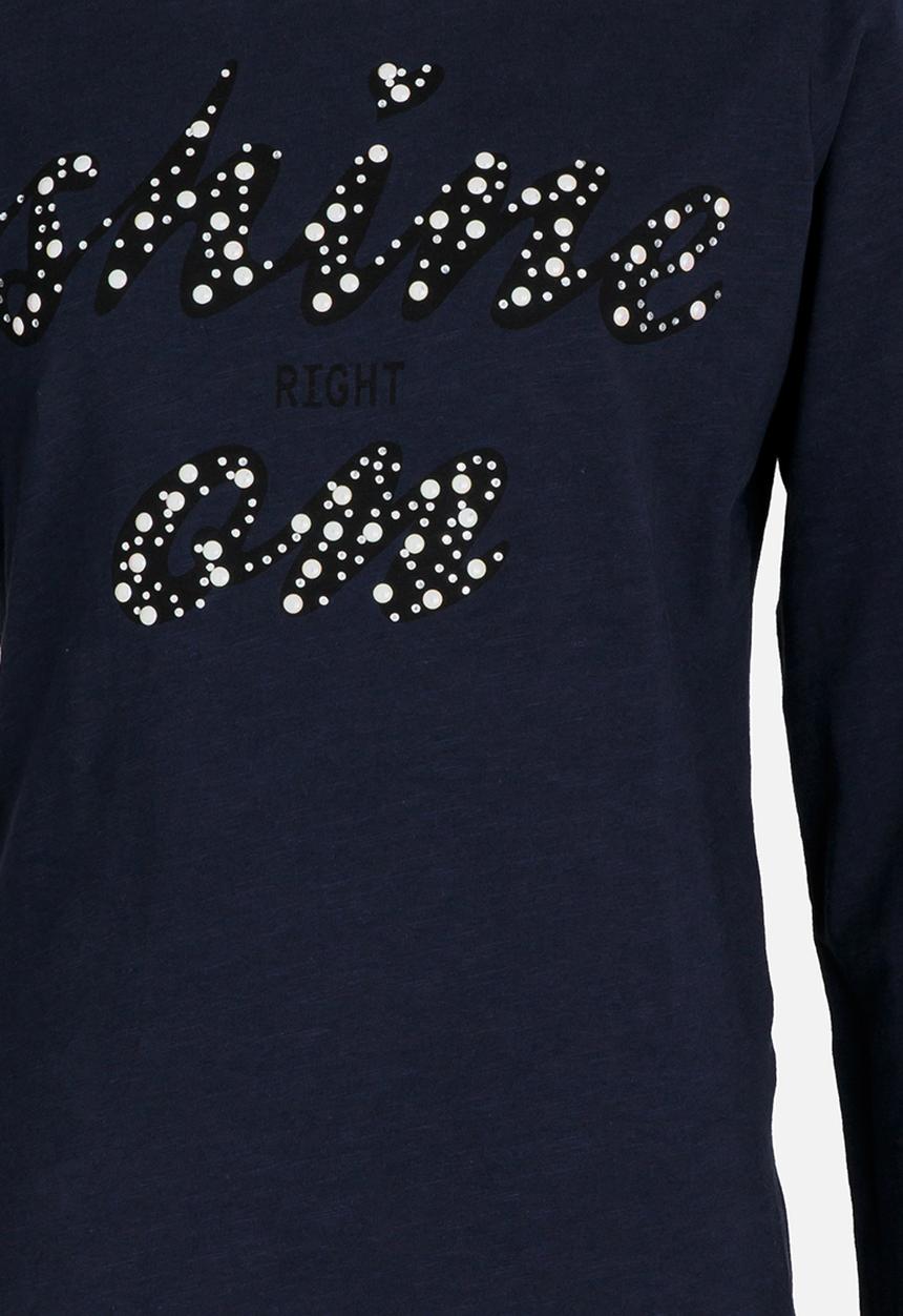 Name It - Girls Printed Tee Dark Blue