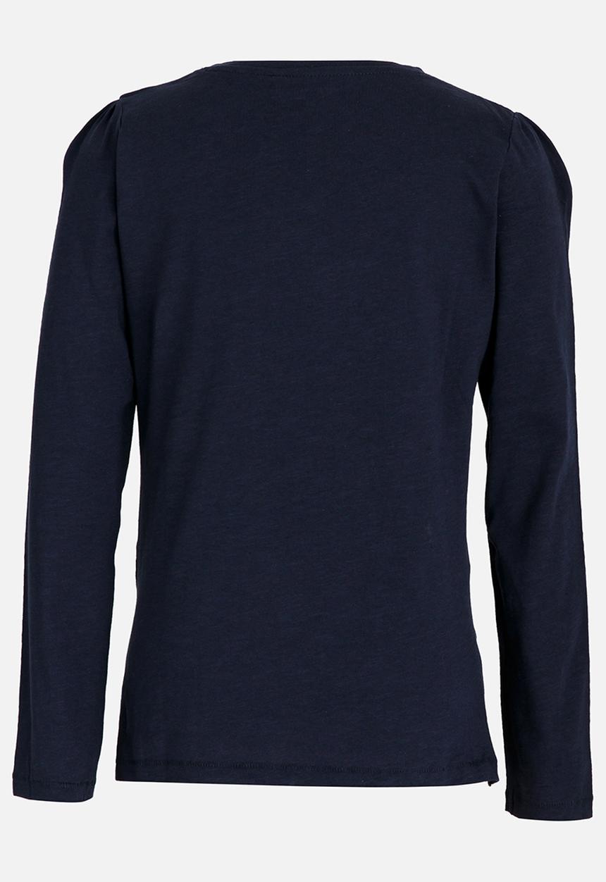 Name It - Girls Printed Tee Dark Blue