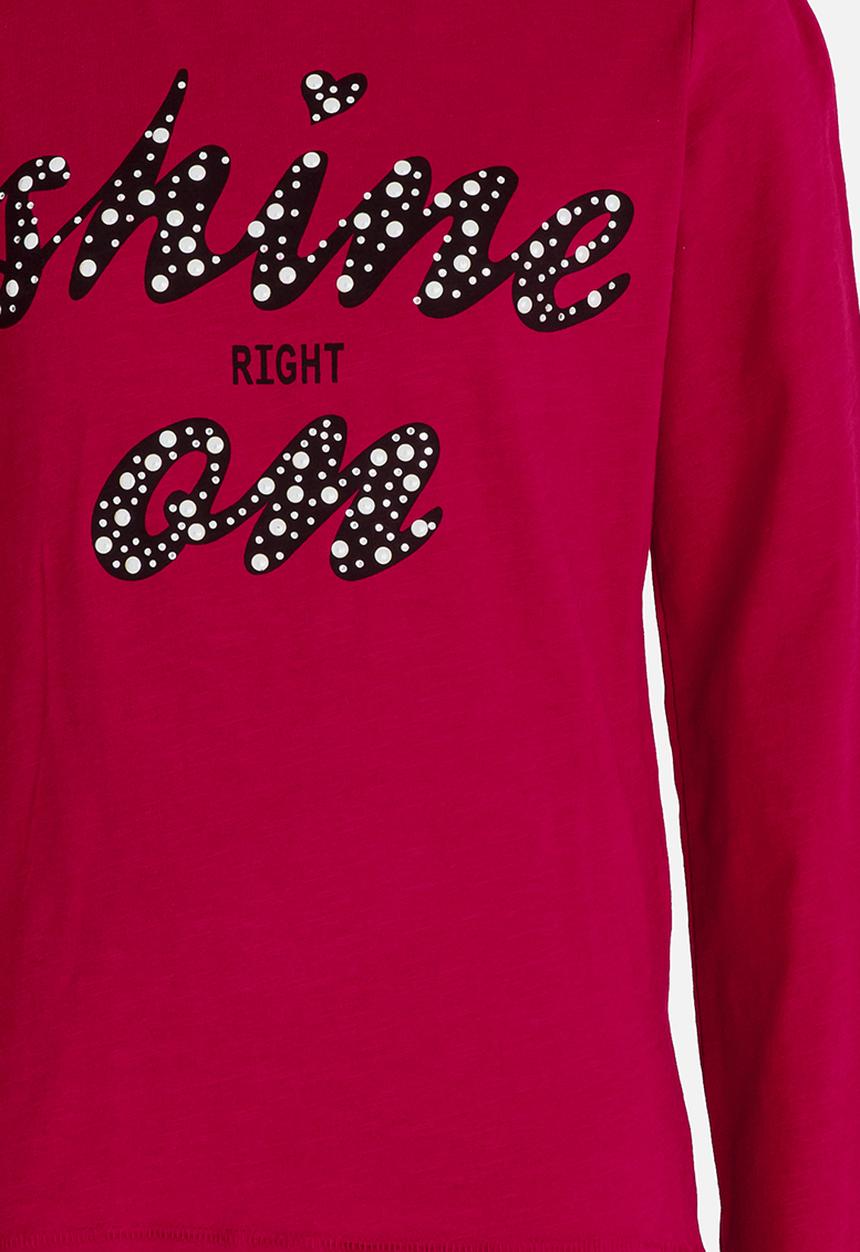 Name It - Girls Printed Tee Red