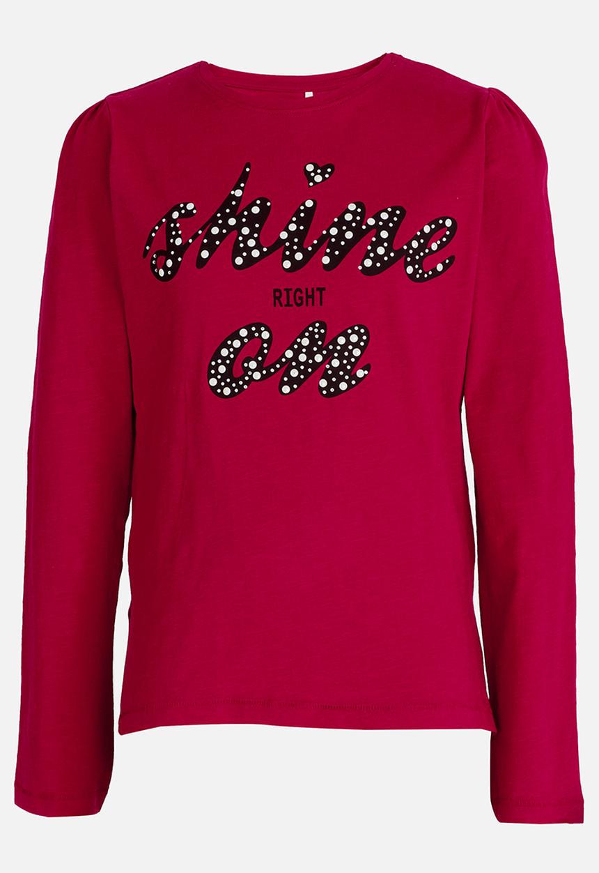 Name It - Girls Printed Tee Red