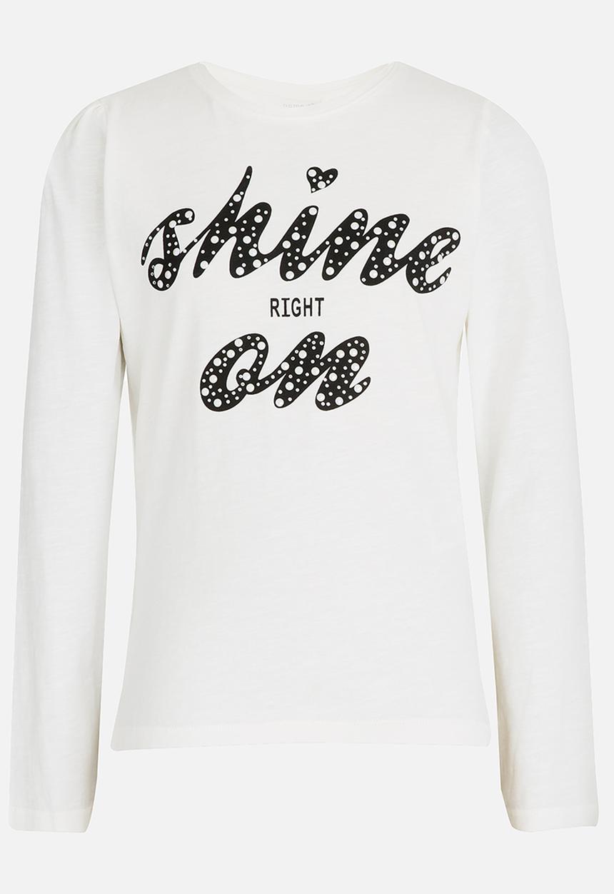 Name It - Girls Printed Tee White