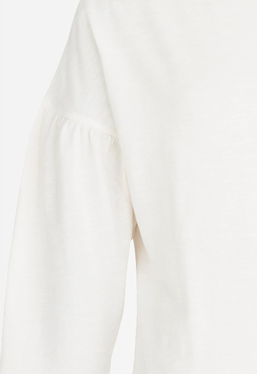 Name It - Girls Loose Crop Tee White