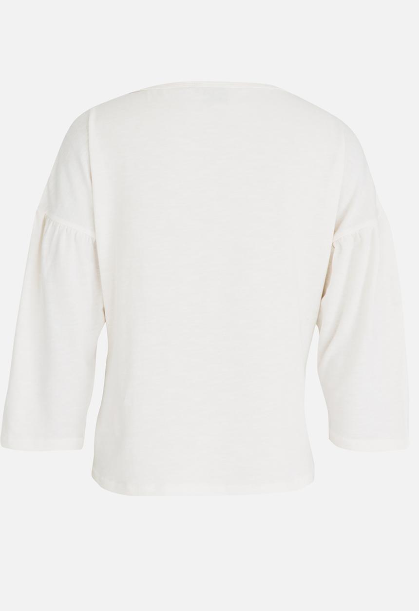 Name It - Girls Loose Crop Tee White