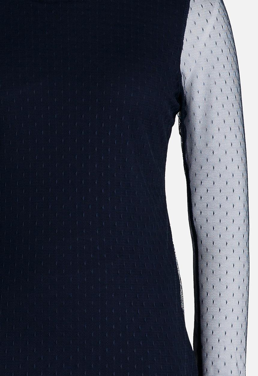 Name It - Girls Colour Block Top Dark Blue