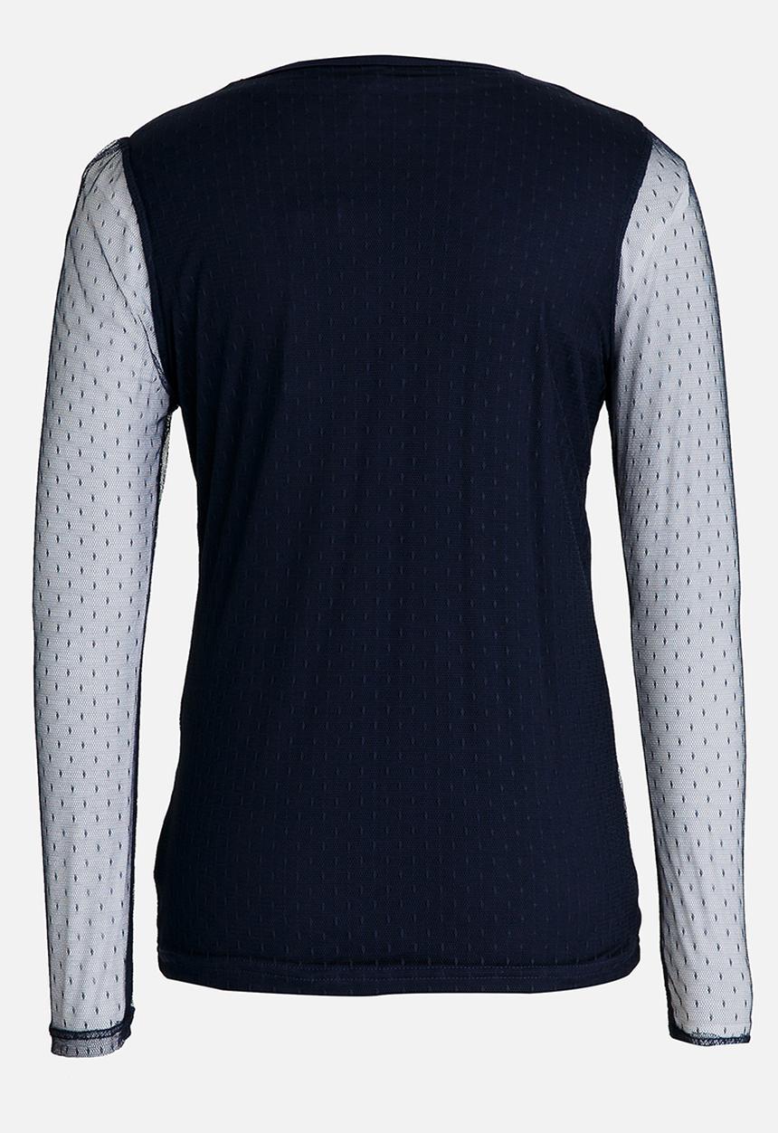 Name It - Girls Colour Block Top Dark Blue