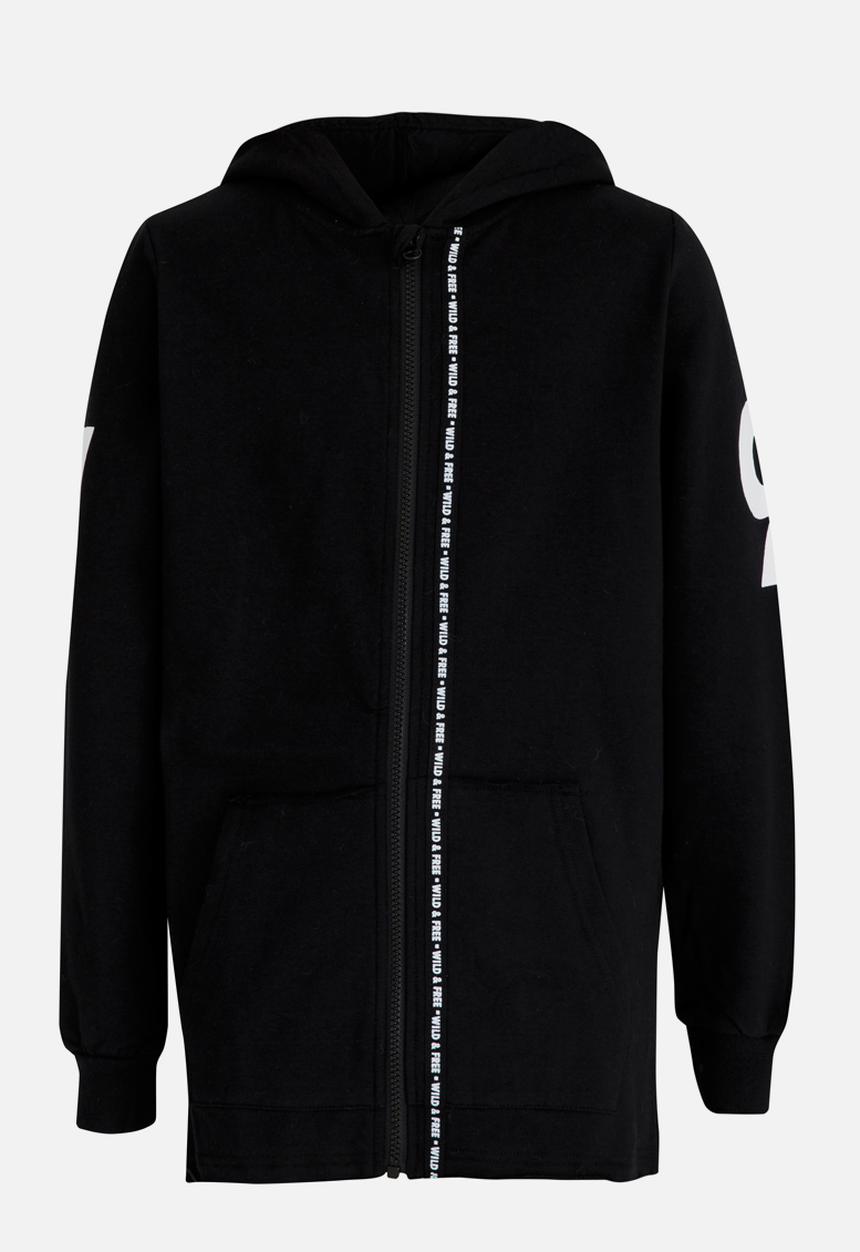 Name It - Boys Printed Hoodie Black