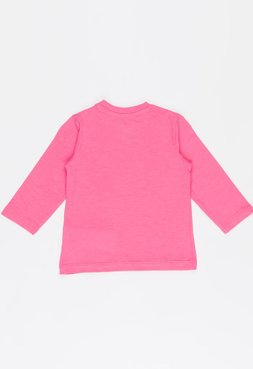 Soobe - Girls Printed Long Sleeve Tee Mid Pink