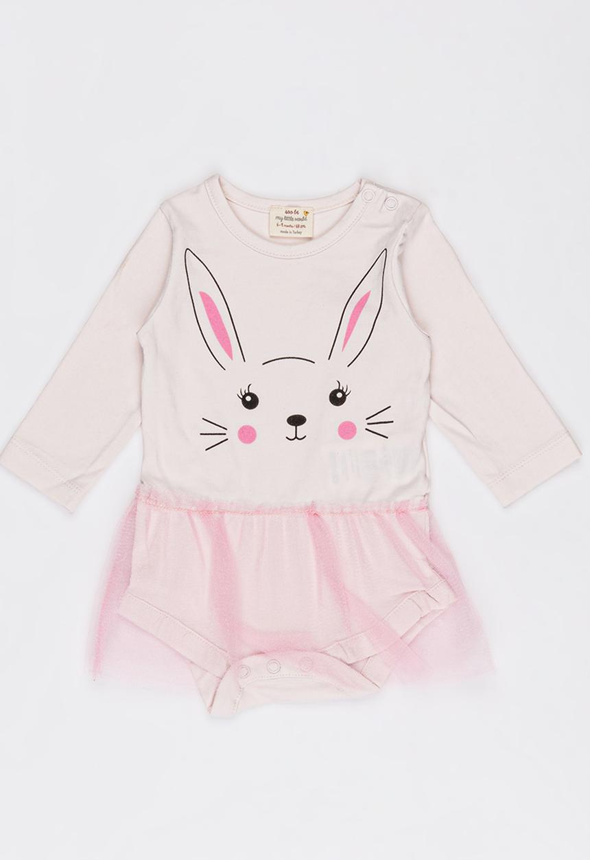 Soobe - Girls Printed Tutu Bodysuit Mid Pink