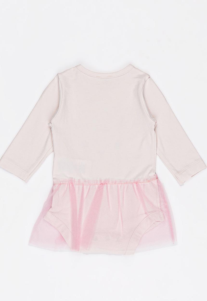 Soobe - Girls Printed Tutu Bodysuit Mid Pink