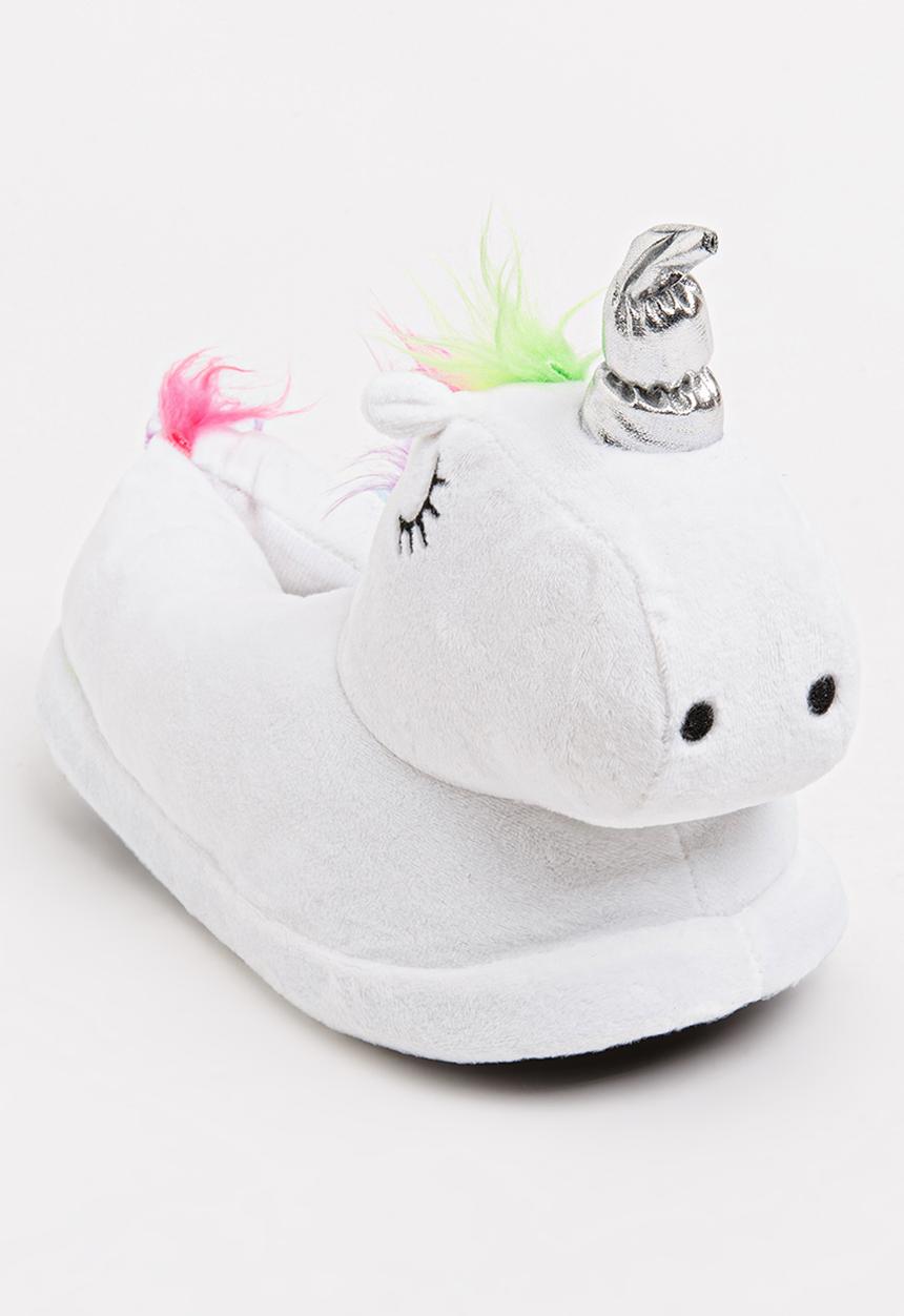 Pop Candy - Unicorn Slippers White