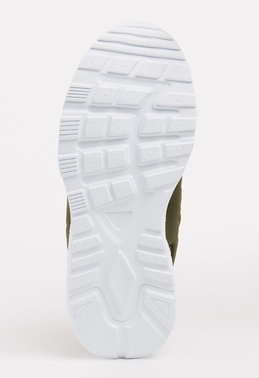 Pop Candy - Lace Up Sneaker Khaki Green