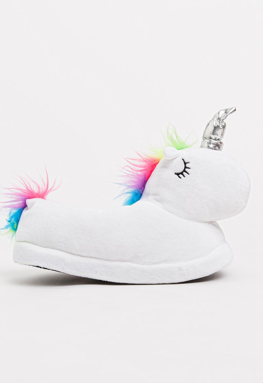 Pop Candy - Unicorn Slippers White