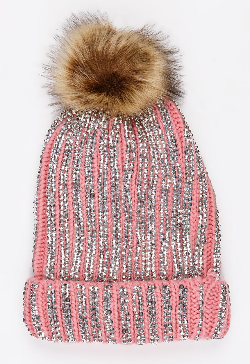 Pop Candy - Embellished Beanie Pink