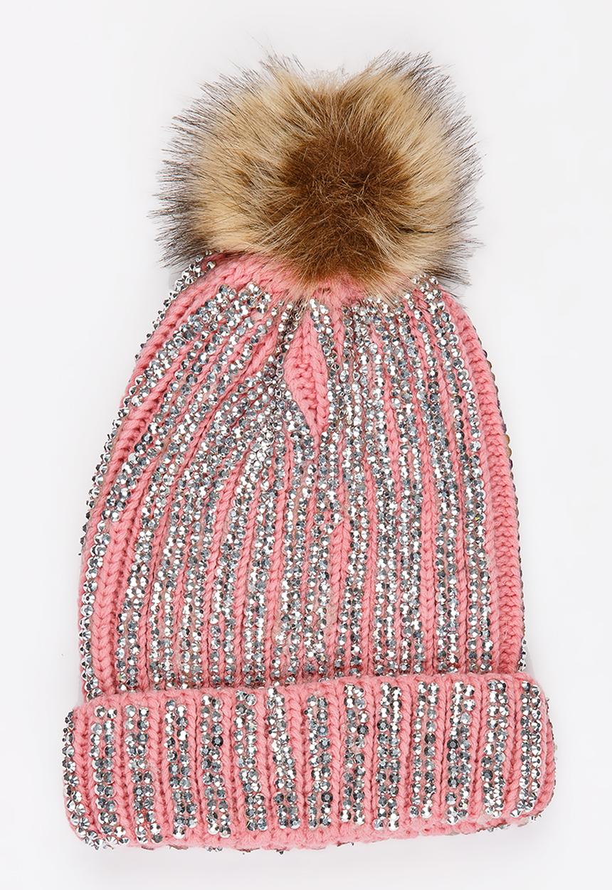 Pop Candy - Embellished Beanie Pink
