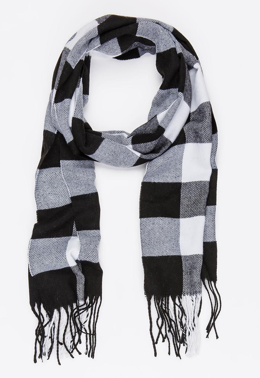 Pop Candy - Printed Scarf Black and White