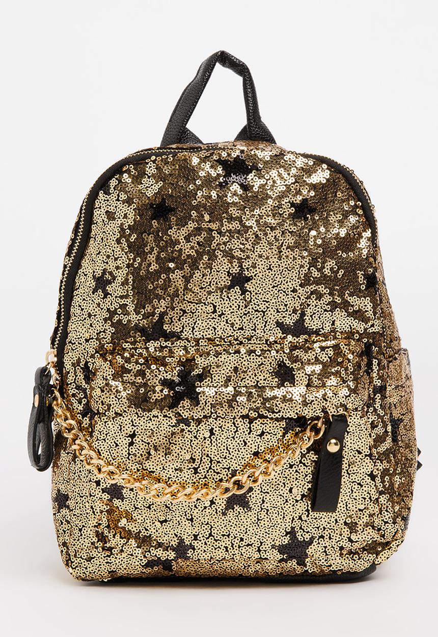 Pop Candy - Sequin Star Backpack Gold