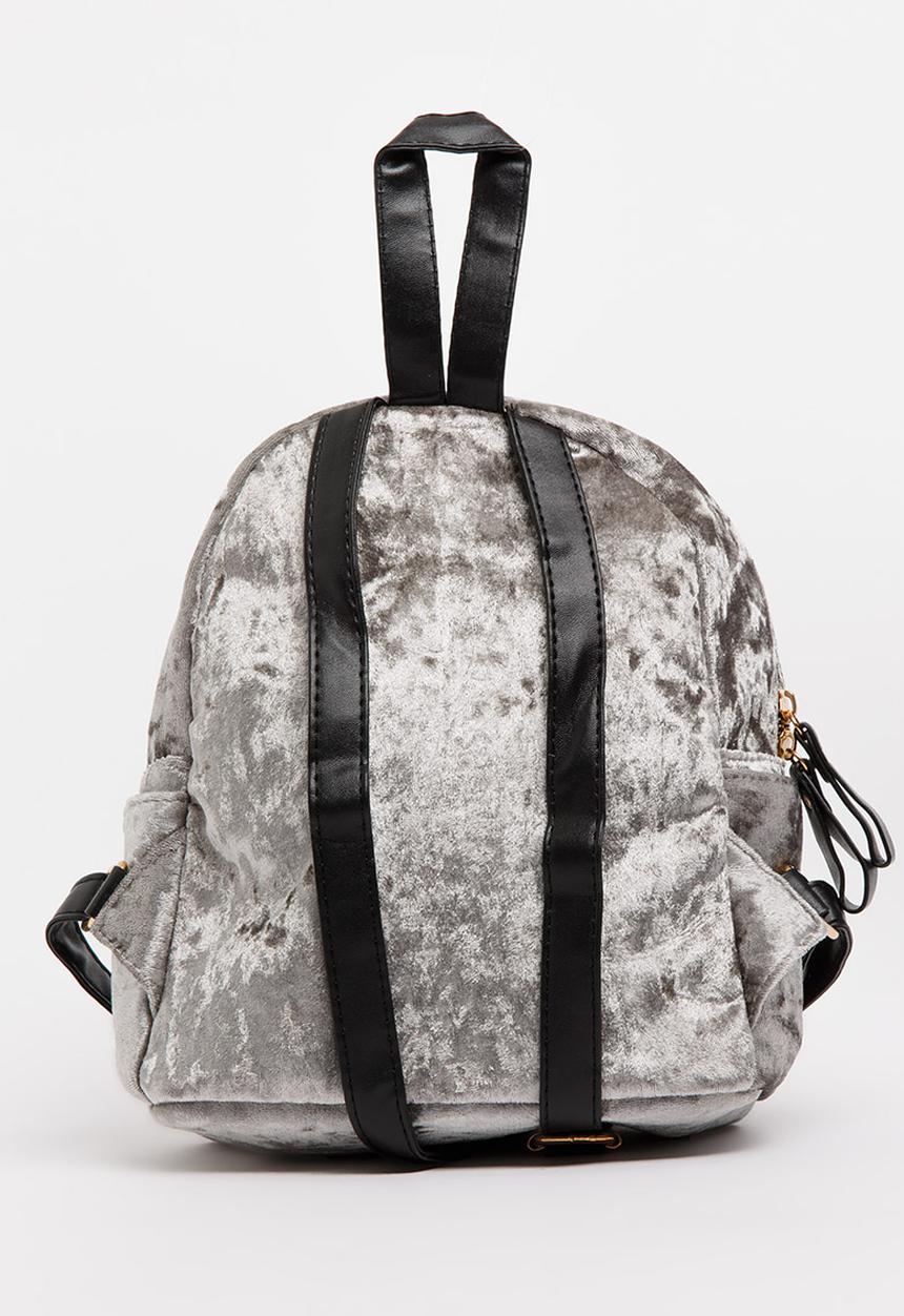 Pop Candy - Pom Pom Detailed Backpack Silver