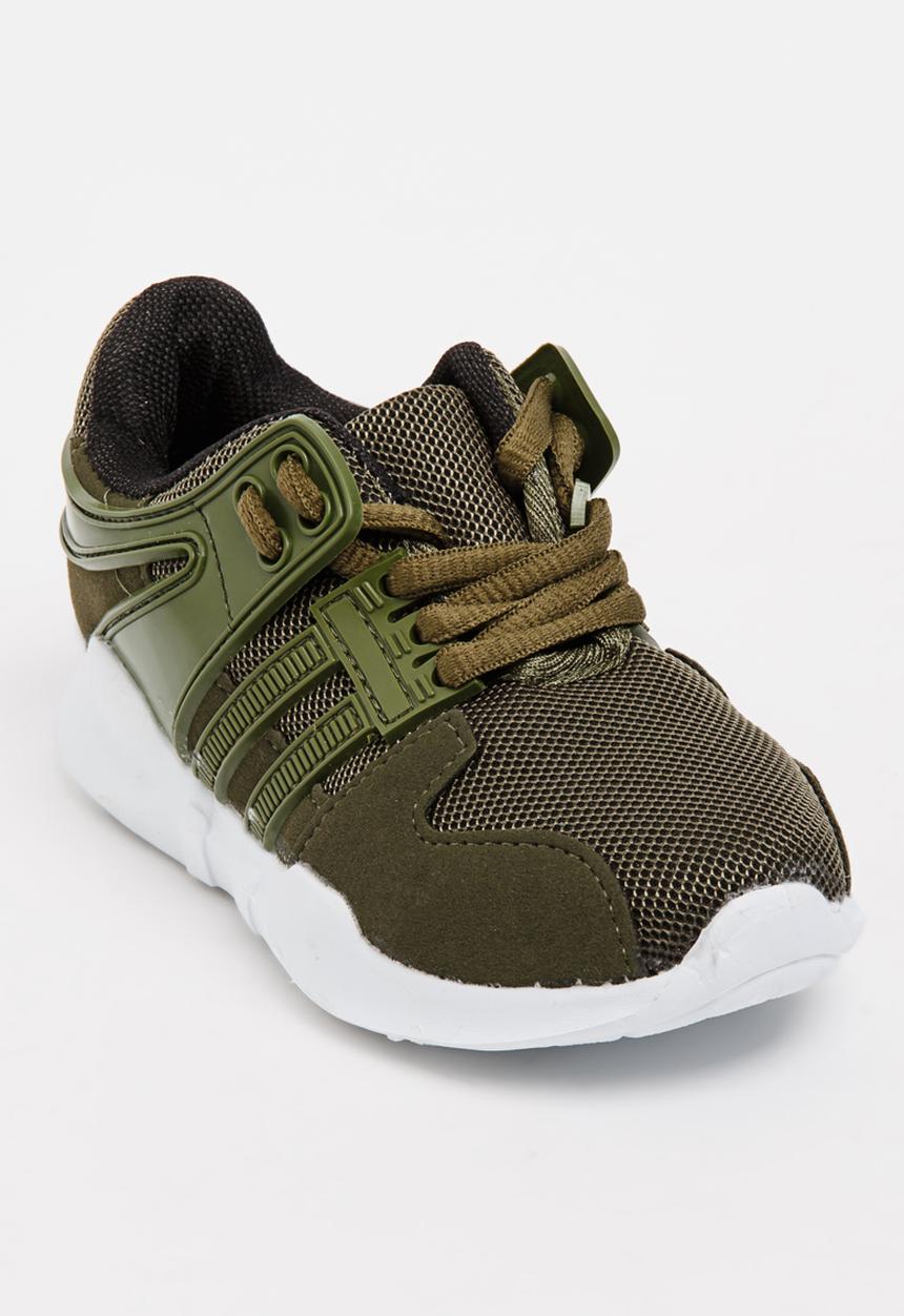 Pop Candy - Lace Up Sneaker Khaki Green