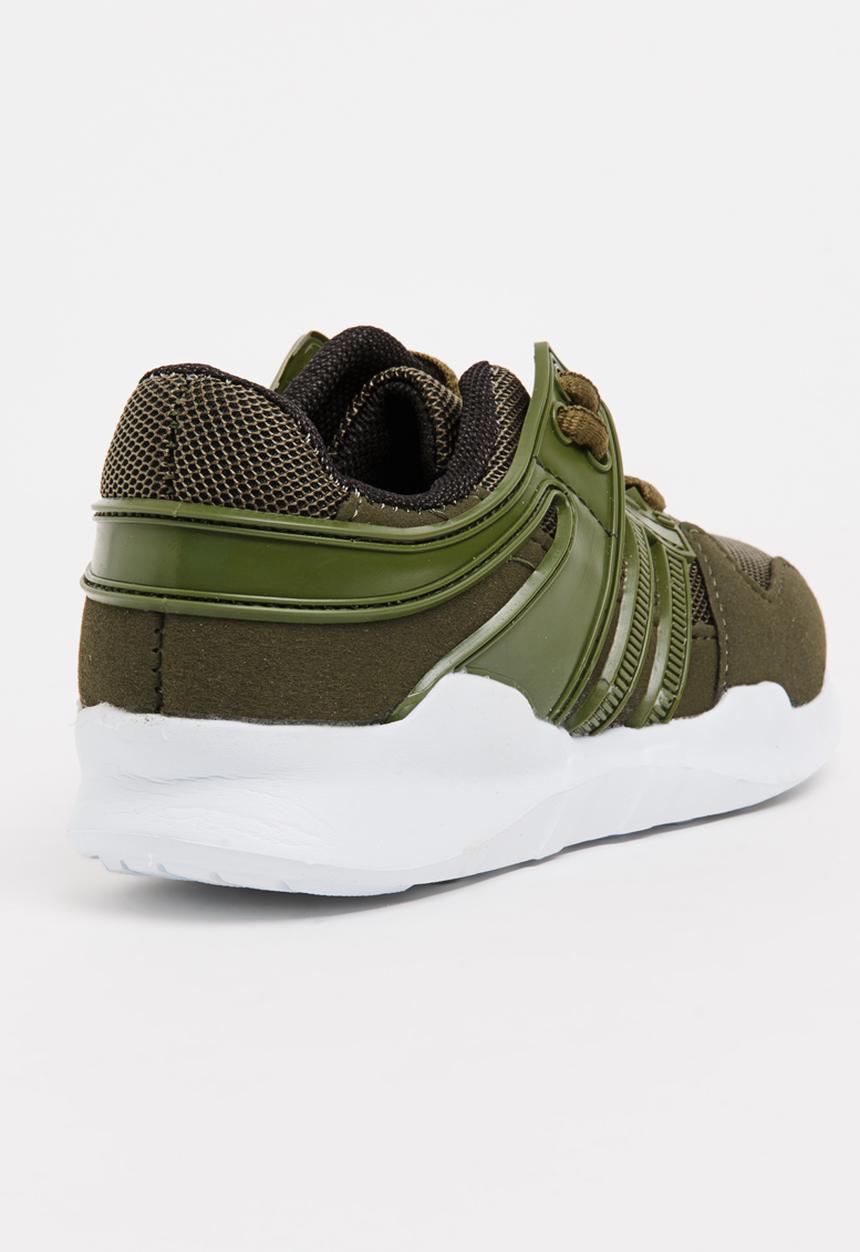 Pop Candy - Lace Up Sneaker Khaki Green