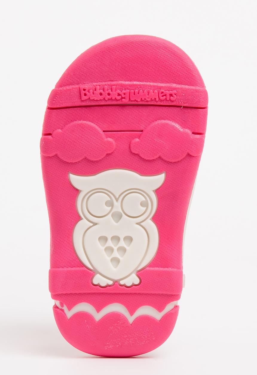 Bubblegummers - Velcro Strap Sandals Dark Pink