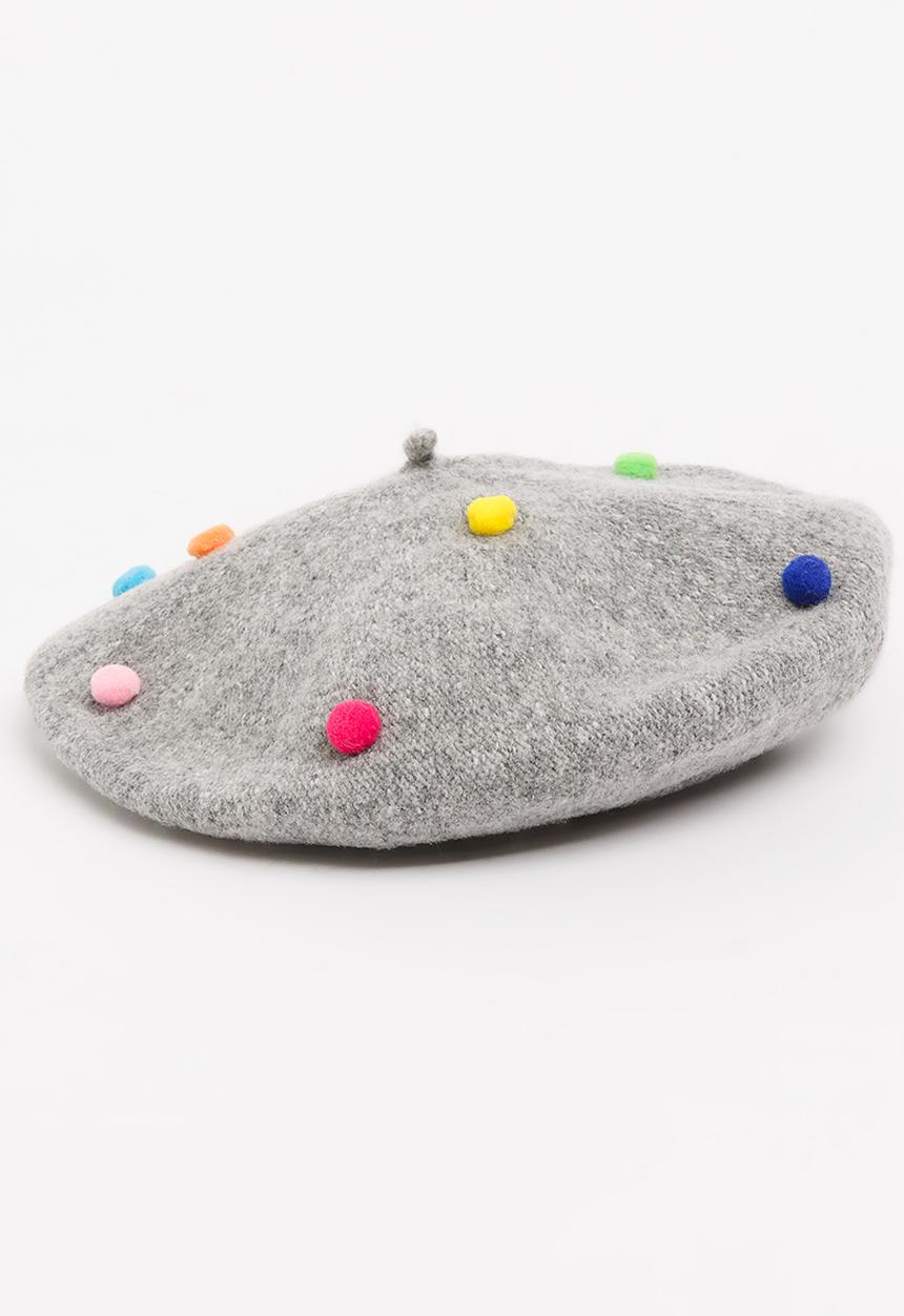 Pop Candy - Girls Beret Grey