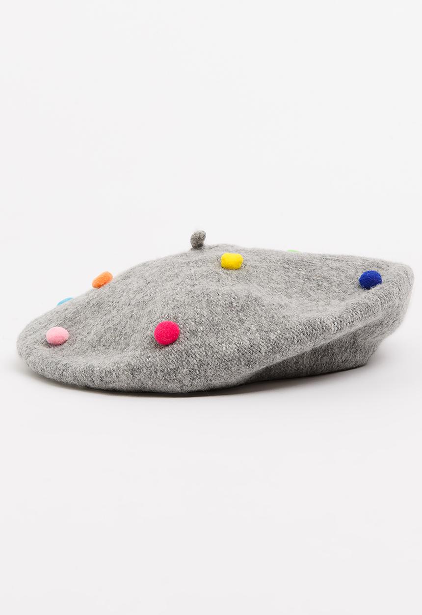 Pop Candy - Girls Beret Grey