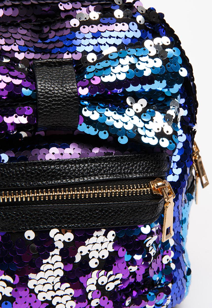 Pop Candy - Girls Sequin Backpack Blue