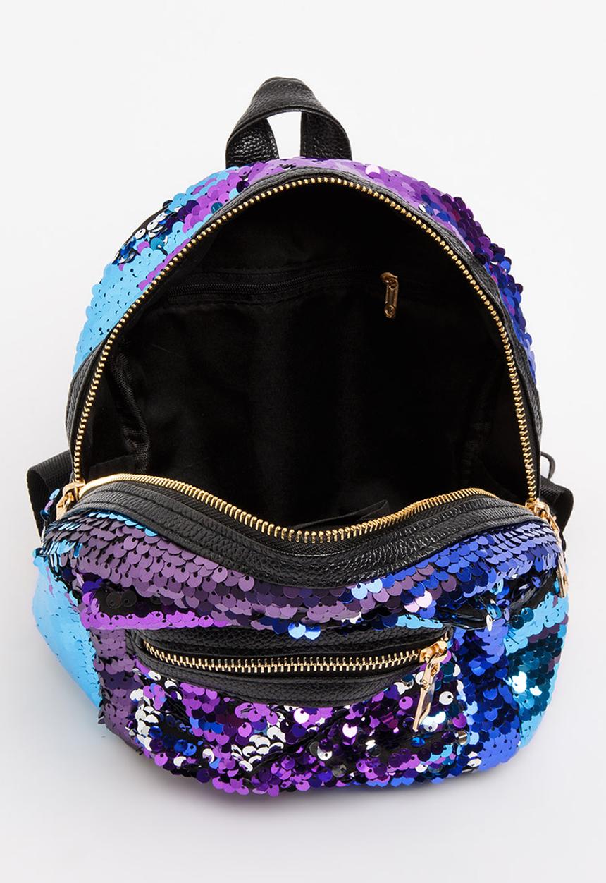 Pop Candy - Girls Sequin Backpack Blue