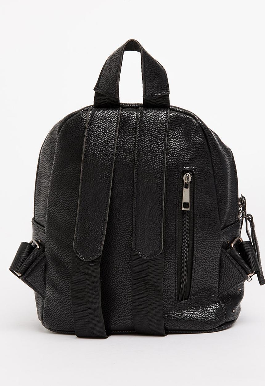 Pop Candy - Backpack with Badge Detail Black
