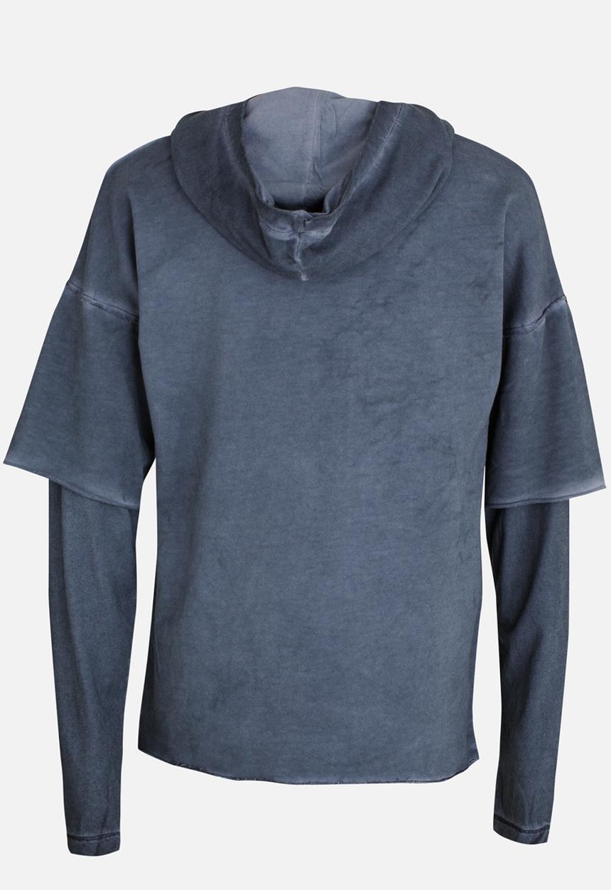 Name It - Boys Printed Hoodie Mid Blue