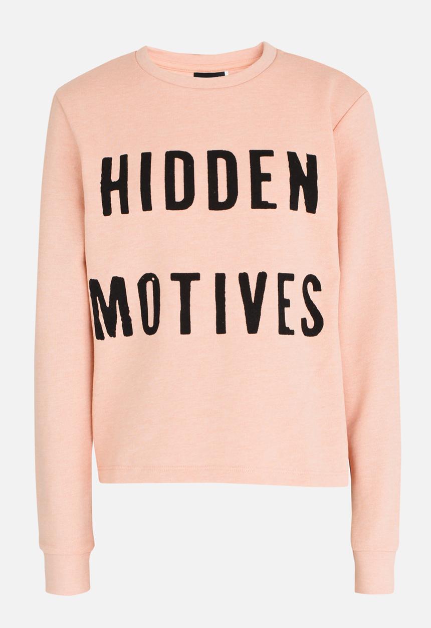 Name It - Printed Sweat Top Pale Pink