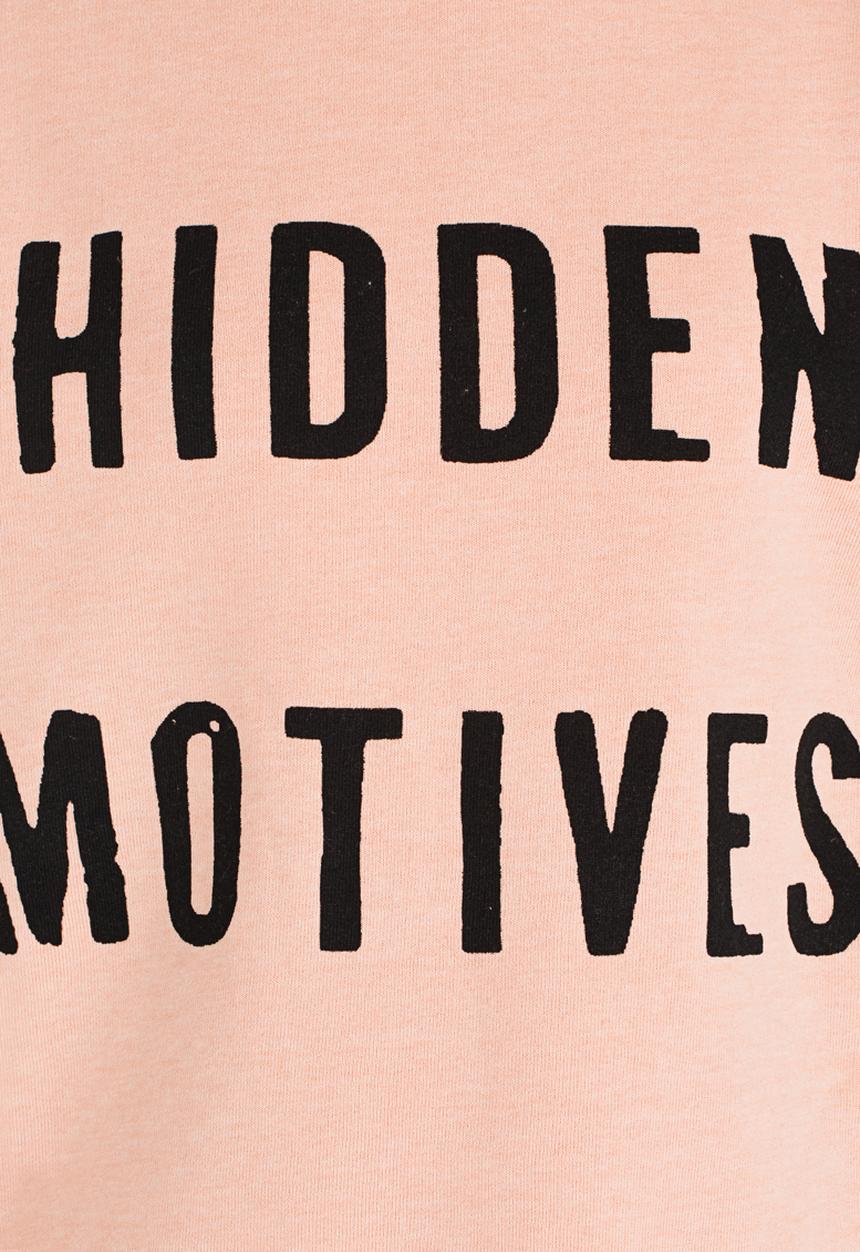 Name It - Printed Sweat Top Pale Pink
