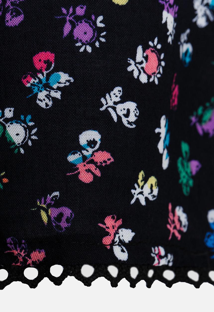 Rebel Republic - Playsuit with Shirring Detail Multi-colour