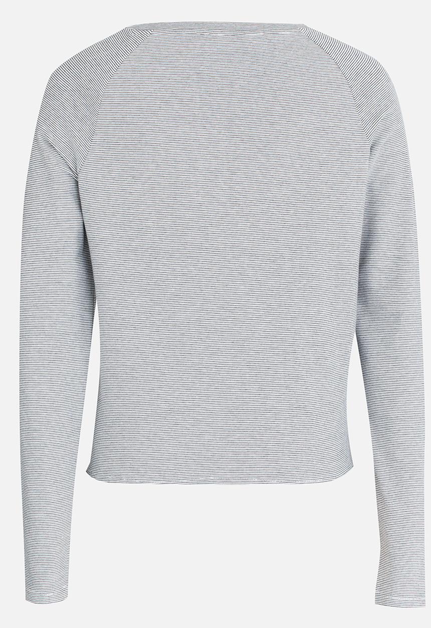 Name It - Girls Printed Front Tie Tee Grey