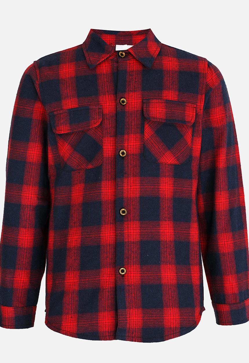 Pop Candy - Boys Long Sleeve Shirt Red