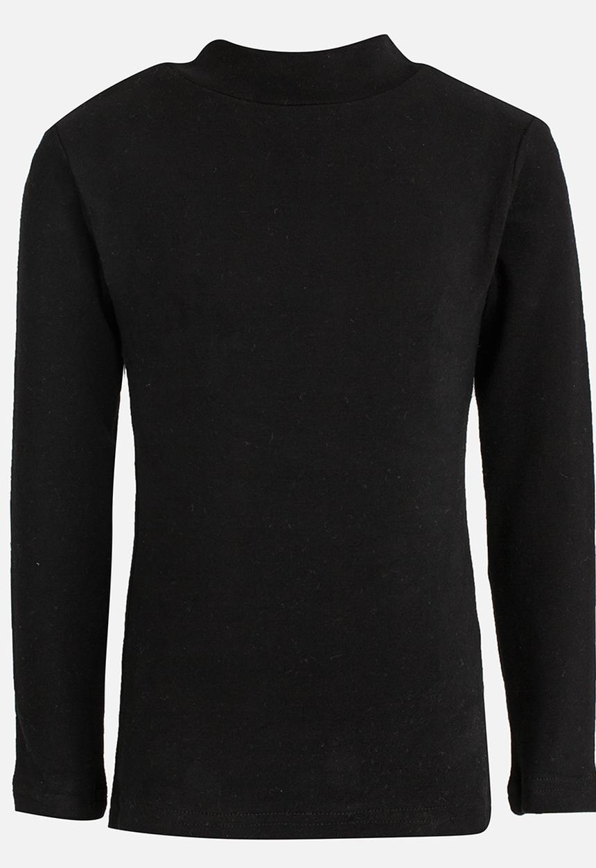 Pop Candy - Boys polo neck top - black