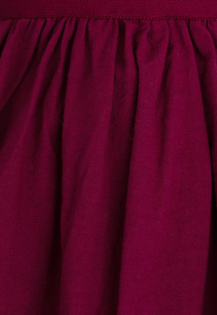 Pop Candy - Girls Elasticated  Skirt Burgundy