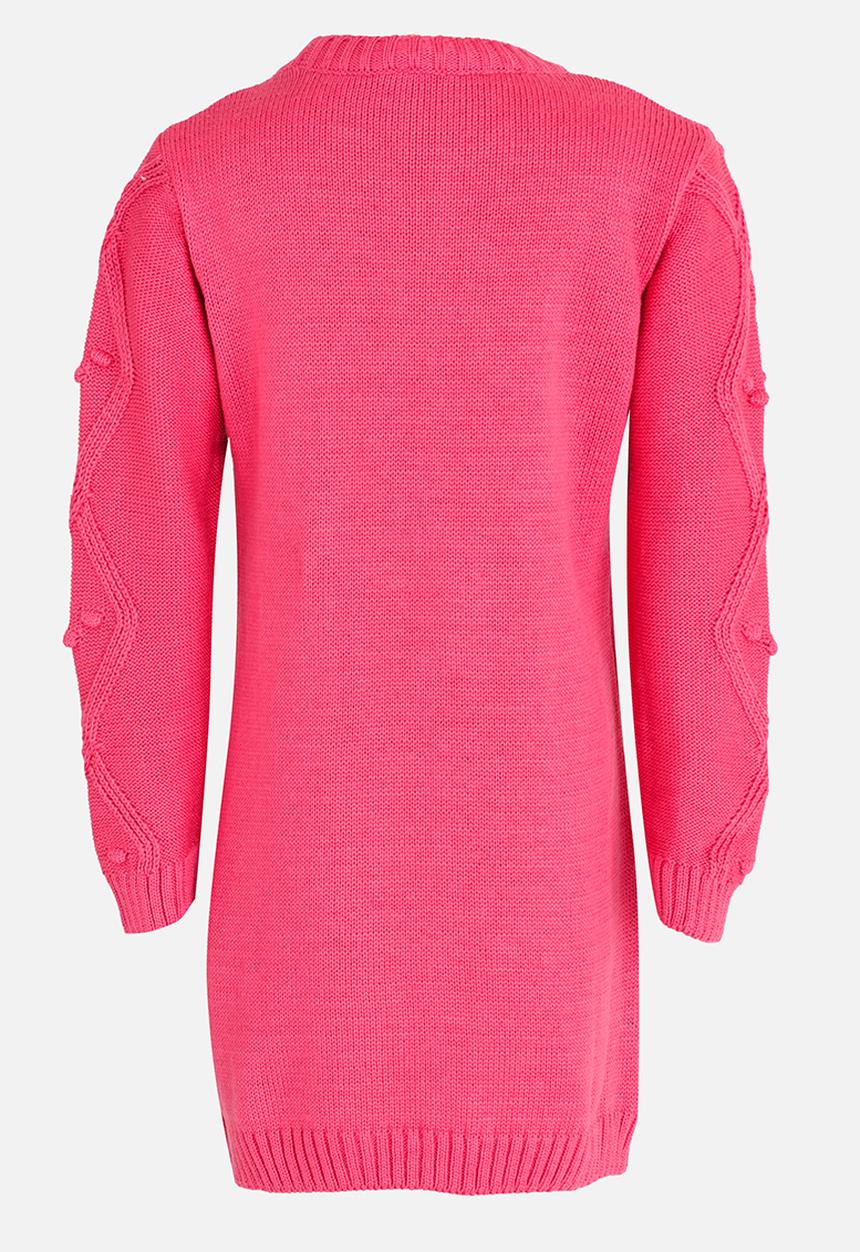 Soobe - Girls Knitted Dress Mid Pink
