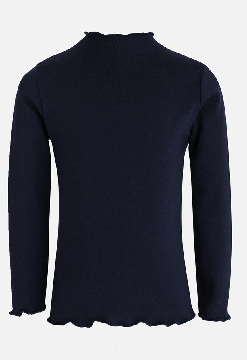 Pop Candy - Long Sleeve Polo Neck Navy