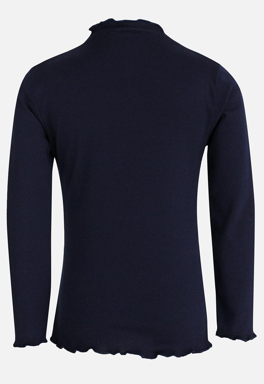 Pop Candy - Long Sleeve Polo Neck Navy