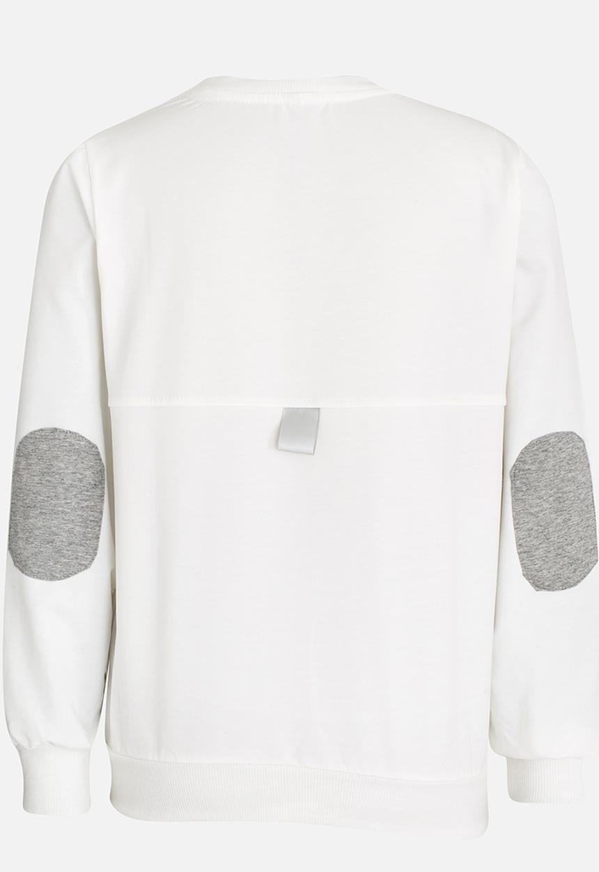 Pop Candy - Boys Long Sleeve Sweat Top White