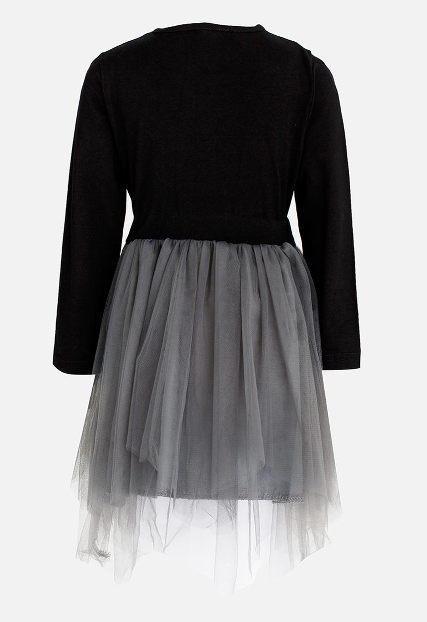 Pop Candy - Girls Long Sleeve Dress Grey