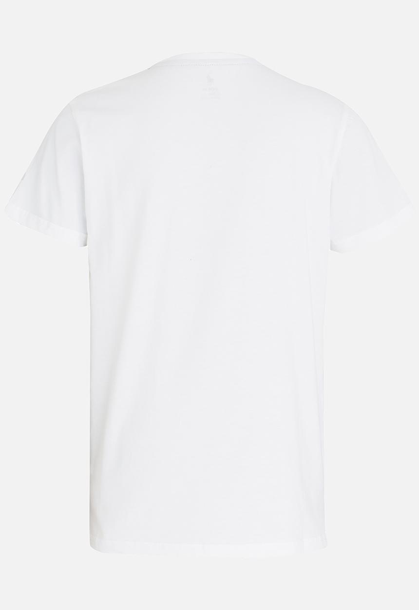 POLO - Boys Layton SS Printed Tee White