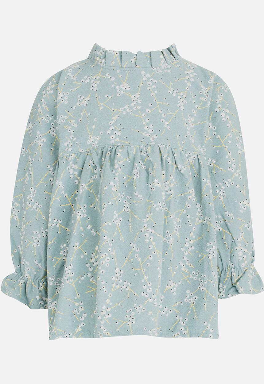 Pop Candy - Printed Long Sleeve Dress Mint